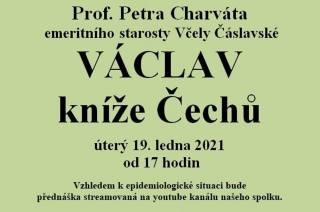 Čestný předseda spolku „Včela Čáslavská“ Petr Charvát dnes zahájí cyklus přednášek