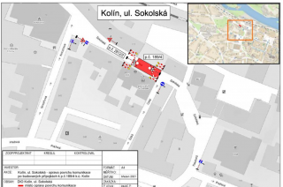 V Sokolské ulici v Kolíně opraví povrch komunikace