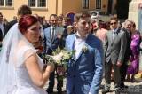 20210704195010_IMG_4927: Foto, video: Motorkáři z Freedoom Čáslav gratulovali novomanželům Procházkovým