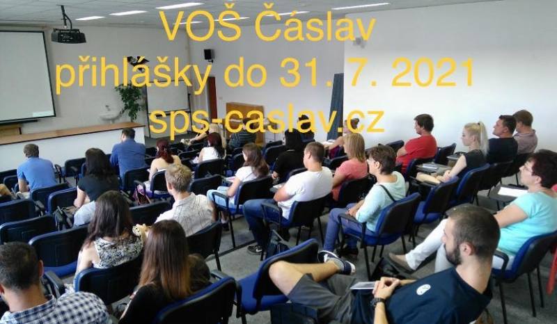 Čáslavská VOŠ přijímá přihlášky ke studiu ještě do 31. července 2021!