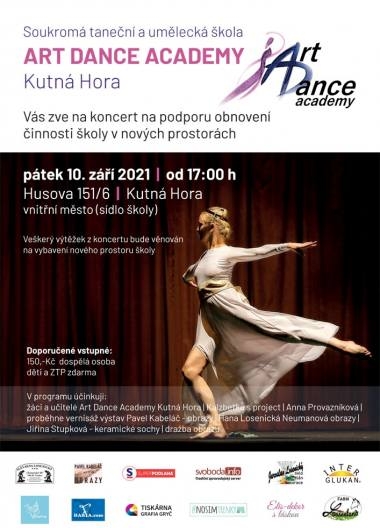Art Dance Academy Kutná Hora připravuje koncert na pátek 10. září