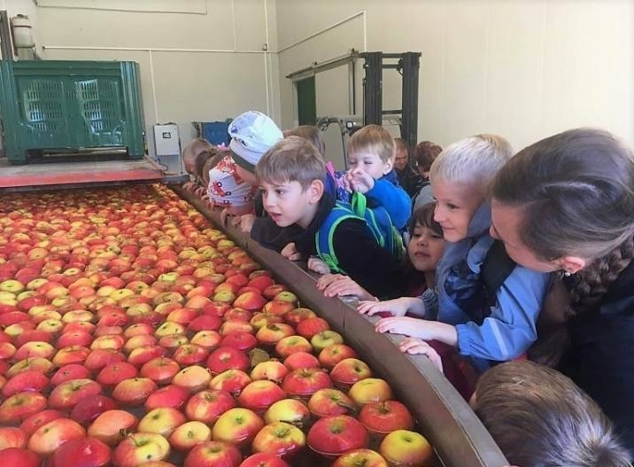 Děti z MŠ a ZŠ Bílé Podolí se dozvěděly spoustu informací o jablkách