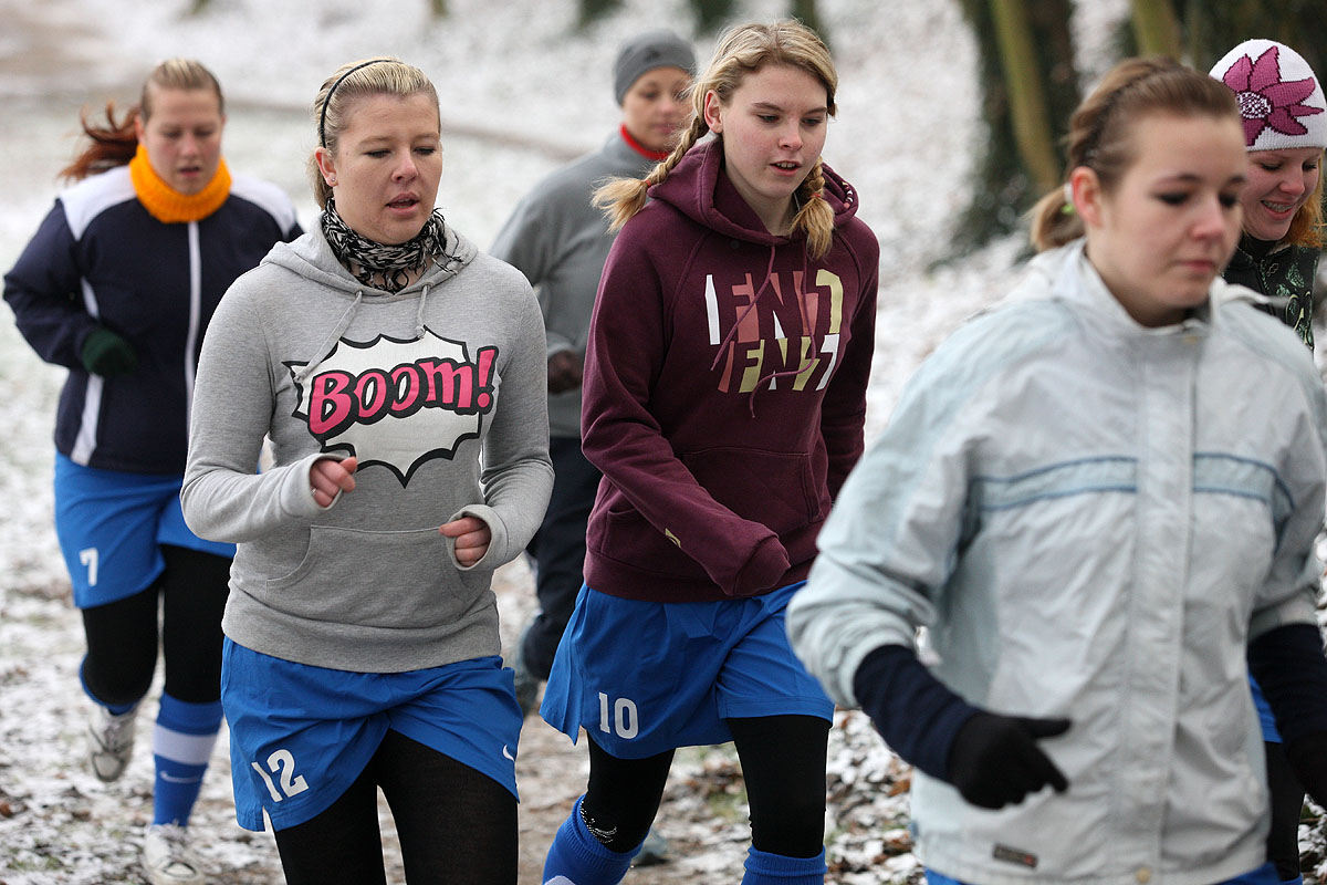 Fotbalistky Čáslavi se připravují i na sněhu, letos je čeká ještě prestižní turnaj