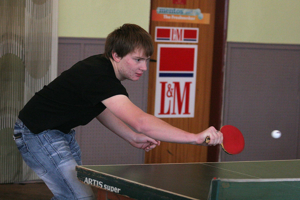 Křesetický turnaj ve stolním tenise ovládl Pavel Rychetský, druhý skončil Jiří Pokorný