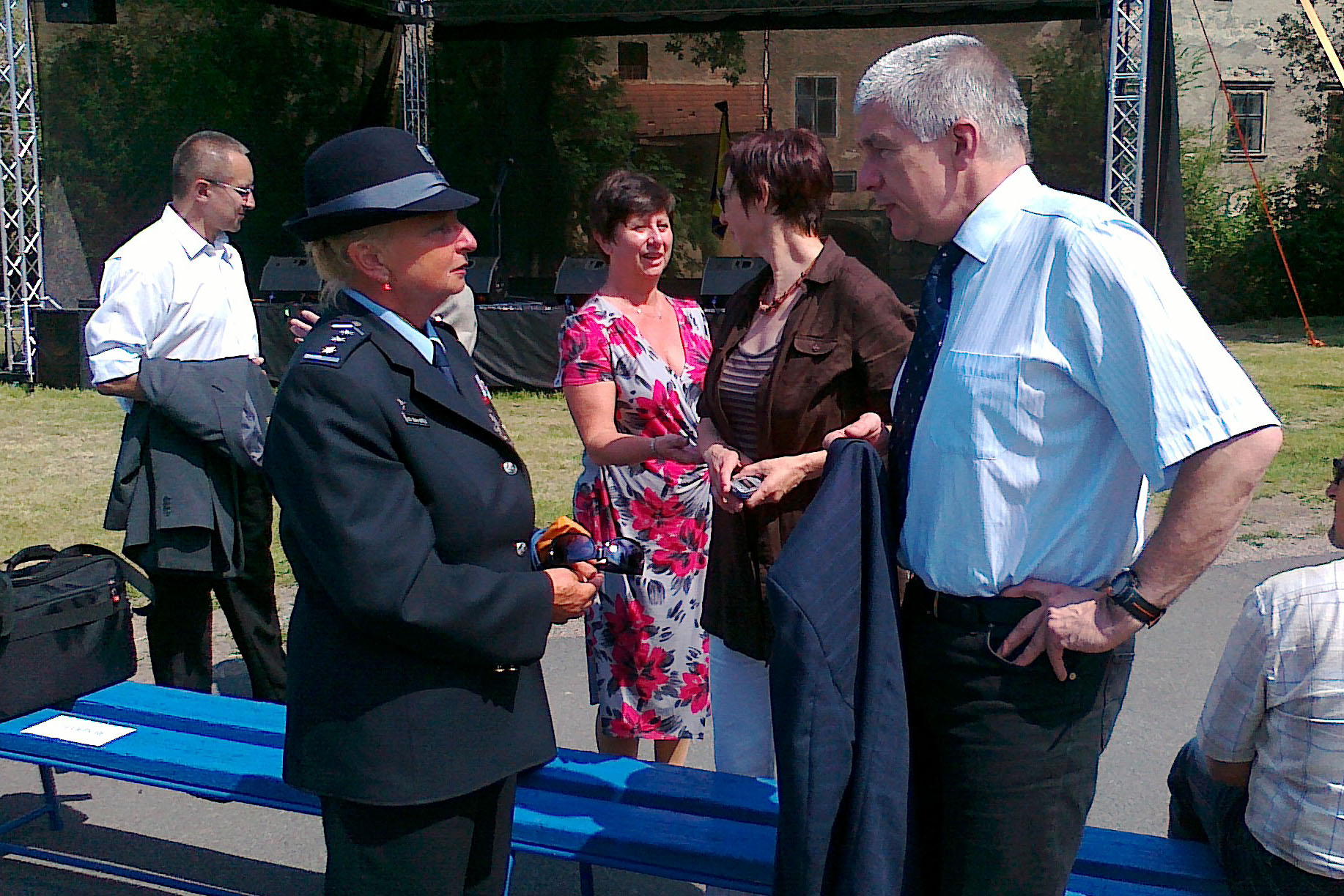 V rámci žehušické slavnosti se policejní ředitelka setkala i s kutnohorským starostou