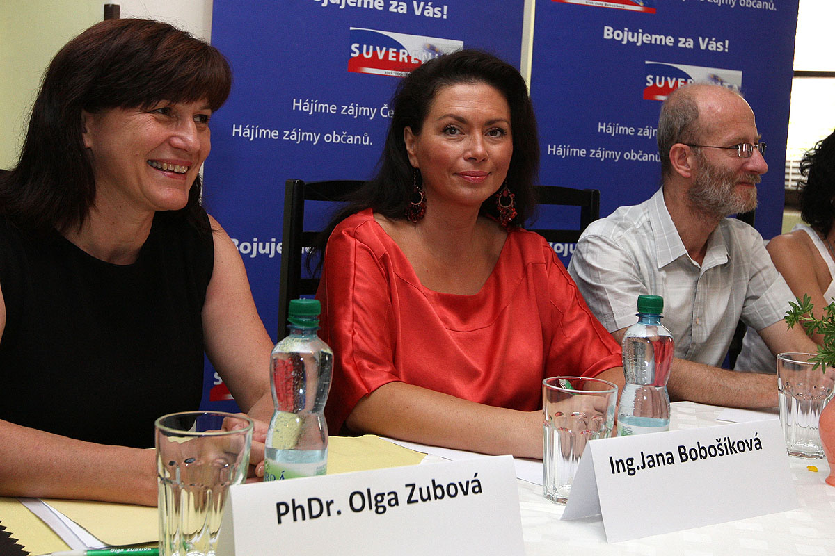 Olga Zubová bude nadále pracovat pod hlavičkou Suverenity - bloku Jany Bobošíkové