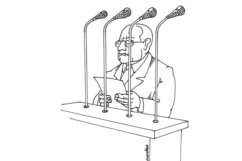 Václav Klaus inspiroval karikaturisty, ti svá díla vystaví v Ratajích nad Sázavou