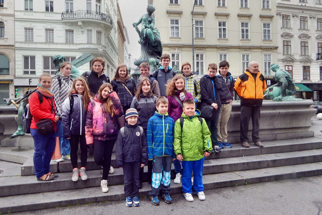 Žáci ZŠ T.G. Masaryka opět vycestovali do zahraničí, tentokrát navštívili Vídeň