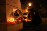 5G6H7302: Kutnohoráci ve čtvrtek vzpomínali na Václava Havla u pomníku T.G.Masaryka