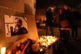 5G6H7429: Kutnohoráci ve čtvrtek vzpomínali na Václava Havla u pomníku T.G.Masaryka