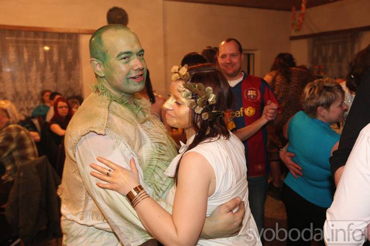Foto: Maškarní ples v Hostovlicích se v sobotu zvrhl v divoký mejdan