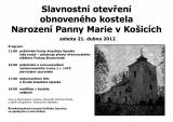 plakatA4: Otevření kostela v Košicích zpestří výstava fotografií Jindřicha Štreita