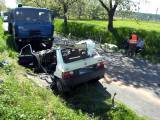 dn003: Dopravní nehoda osobního vozidla s nákladním s těžkým zraněním
