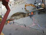 IMG_7662: Opět se ozvalo podzemí Kutné Hory, propadla se Šultysova ulice