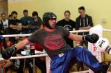 5G6H4670: V dospělé kategorii kickboxerského vánočního turnaje si vítězství vybojoval Marek Flekal