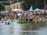 DSCN3721: Foto: První čáslavská neckyáda přilákala na Podměstský rybník plavidla i diváky