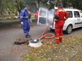 img_1077: Vodohospodáři v Malešově odhalili kouřovou zkouškou dešťové svody do kanalizace