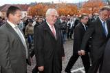 5G6H1477: Foto: Prezidenta po Kutné Hoře provedl Franc, starosta si vybíral dovolenou