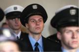 5G6H3513: Foto: Noví policisté začali profesionální kariéru v refektáři galerie GASK slibem