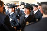 5G6H3540: Foto: Noví policisté začali profesionální kariéru v refektáři galerie GASK slibem