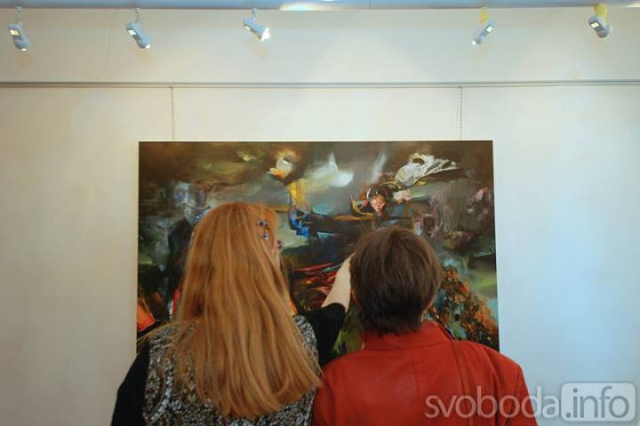Úterní vernisáží byla zahájena výstava obrazů Pavla Vašíčka ve Výstavní síni v Čáslavi