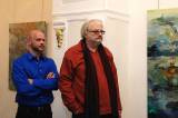 DSC_0073: Úterní vernisáží byla zahájena výstava obrazů Pavla Vašíčka ve Výstavní síni v Čáslavi