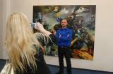 DSC_0105: Úterní vernisáží byla zahájena výstava obrazů Pavla Vašíčka ve Výstavní síni v Čáslavi