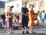 P1110134: Foto: Uhlířské Janovice pobavily rytířské souboje, či dobová hudba