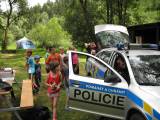 pancava10: Policisté ze Zbraslavic navštívili děti na letních táborech na Pančavě a v Senetíně