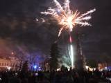 DSCN0414: Foto: Ohňostroj na Nový rok ozářil i náměstí Jana Žižky z Trocnova v Čáslavi