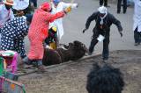 DSC_0290: Foto: Medvěda v masopustním průvodu na Horkách nakonec přemohli
