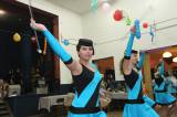 5G6H6563: Foto: Na karnevale ve Zbraslavicích tančili i vojáci v chemických oblecích