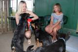 IMG_1475: Kateřina Klasnová na návštěvě psího útulku v Kutné Hoře