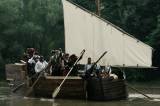 img_7627: Nefalšovaná bitva pirátů se strhla na rybníce v areálu mlýna v Paběnicích