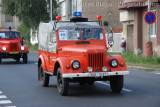 DSC_3502: Historičtí krasavci jednotek dobrovolných hasičů oslnili před Jezuitskou kolejí v Kutné Hoře