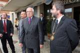 5G6H6921: Prezident Václav Klaus otevřel nový provoz v továrně Philip Morris, poté obědval se starostou