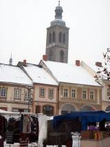 pc060896: Igelitové městečko v centru města zapsaného v Unesco vánoční atmosféru rozhodně nepodtrhlo