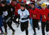 PC260960: Štěpánského běhu se v Čáslavi zúčastnilo 69 běžců, hlavní kategorii ovládl Lukáš Kourek
