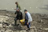 IMG_9773: Rybáři vylovili Podměstský rybník v Čáslavi do poslední rybičky