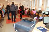 IMG_0589: V budově 1. ZŠ Kolín otevřeli novou učebnu informatiky, dodavatelem byla firma Libra Shop