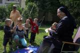 IMG_2511: Děti se vyřádily při soutěžích a hrách na zahradě kláštera svaté Voršily