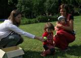 IMG_2514: Děti se vyřádily při soutěžích a hrách na zahradě kláštera svaté Voršily