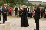 5G6H4726: Monument svatého Huberta U kaštánku ve Zbraslavicích vysvětil generální vikář Josef Socha