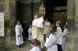 IMG_5918: Vzácná Sedlecká monstrance se slavnostně vrátila do katedrály Nanebevzetí Panny Marie